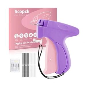 Purple Hand Micro Stitch Clothing Tag Gun